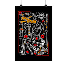 Load image into Gallery viewer, Medieval Weapons Fantasy Tattoo Flash Poster