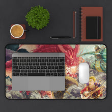 Load image into Gallery viewer, Fantasy Art MTG Play Mat - Dragon Battle Design