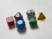 Load image into Gallery viewer, Old School D&D Dice - Learn to Play Dice Set TotalPartyChill