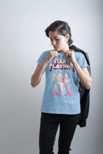 Load image into Gallery viewer, Medusa Riding a Unicorn Ladies T-Shirt | StartPlaying TotalPartyChill