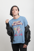 Load image into Gallery viewer, Medusa Riding a Unicorn StartPlaying Ladies Tee