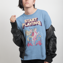 Load image into Gallery viewer, Medusa Riding a Unicorn StartPlaying Ladies Tee