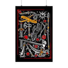 Load image into Gallery viewer, Medieval Weapons Fantasy Tattoo Flash Poster
