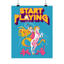 Load image into Gallery viewer, Start Playing She-Ra Medusa Unicorn Poster
