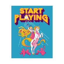 Load image into Gallery viewer, Start Playing She-Ra Medusa Unicorn Poster
