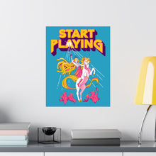 Load image into Gallery viewer, Start Playing She-Ra Medusa Unicorn Poster
