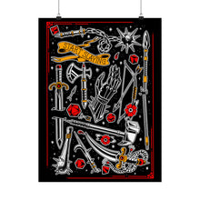 Load image into Gallery viewer, Medieval Weapons Fantasy Tattoo Flash Poster

