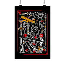Load image into Gallery viewer, Medieval Weapons Fantasy Tattoo Flash Poster Printify
