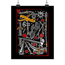 Load image into Gallery viewer, Medieval Weapons Fantasy Tattoo Flash Poster
