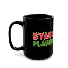 Load image into Gallery viewer, Psychedelic Beholder Mug | Black Ceramic D&amp;D Mug Printify
