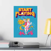 Load image into Gallery viewer, Start Playing She-Ra Medusa Unicorn Poster
