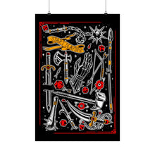 Load image into Gallery viewer, Medieval Weapons Fantasy Tattoo Flash Poster Printify
