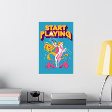 Load image into Gallery viewer, Start Playing She-Ra Medusa Unicorn Poster
