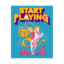 Load image into Gallery viewer, Start Playing She-Ra Medusa Unicorn Poster
