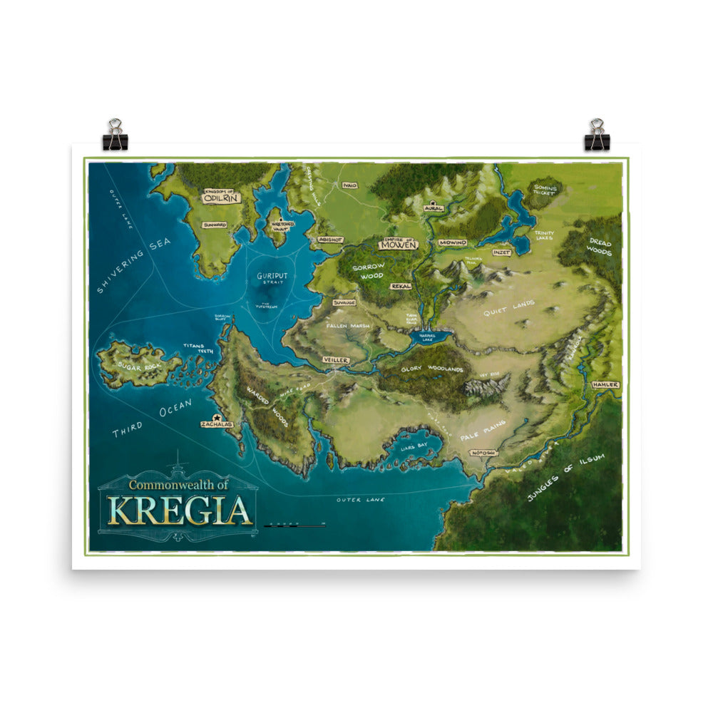 Map of Kregia (18x24)